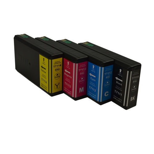 InkJet for Epson #711XXL Series Compatible Inkjet Cartridge Set 