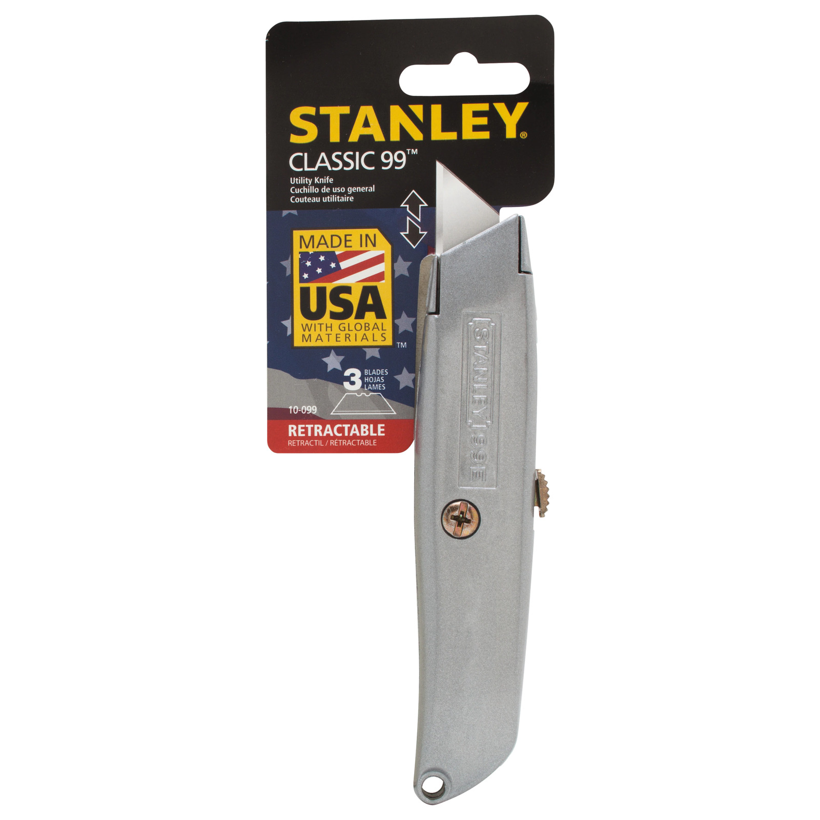 Utility Knife Heavy Duty Adjustable Metal Stanley Knives 10099