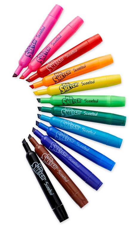 coloured textas