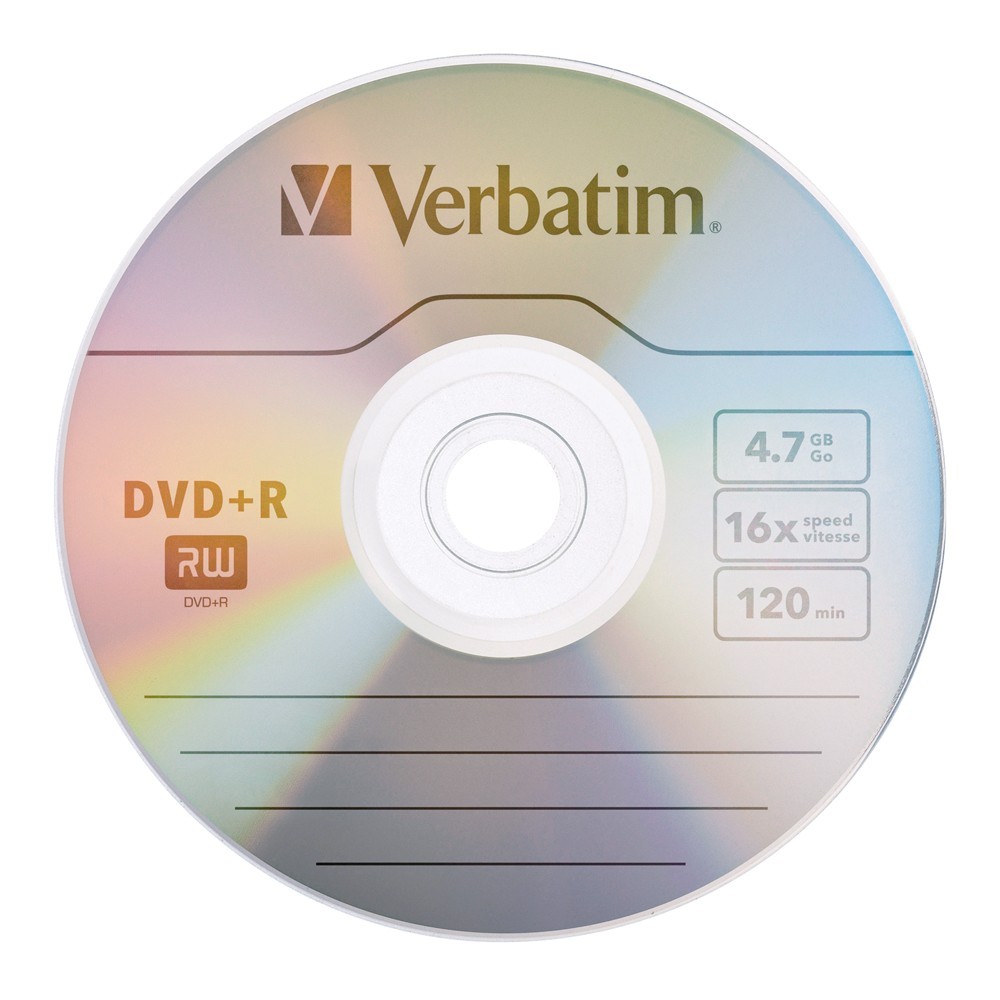 5 For 5 Verbatim Dvd Plus Recordable 4 7gb 16x Speed Pack 5