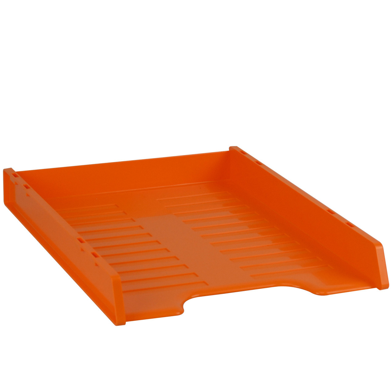 Document Tray A4 Slimline Italplast I65 Fruit Mandarin Orange desk