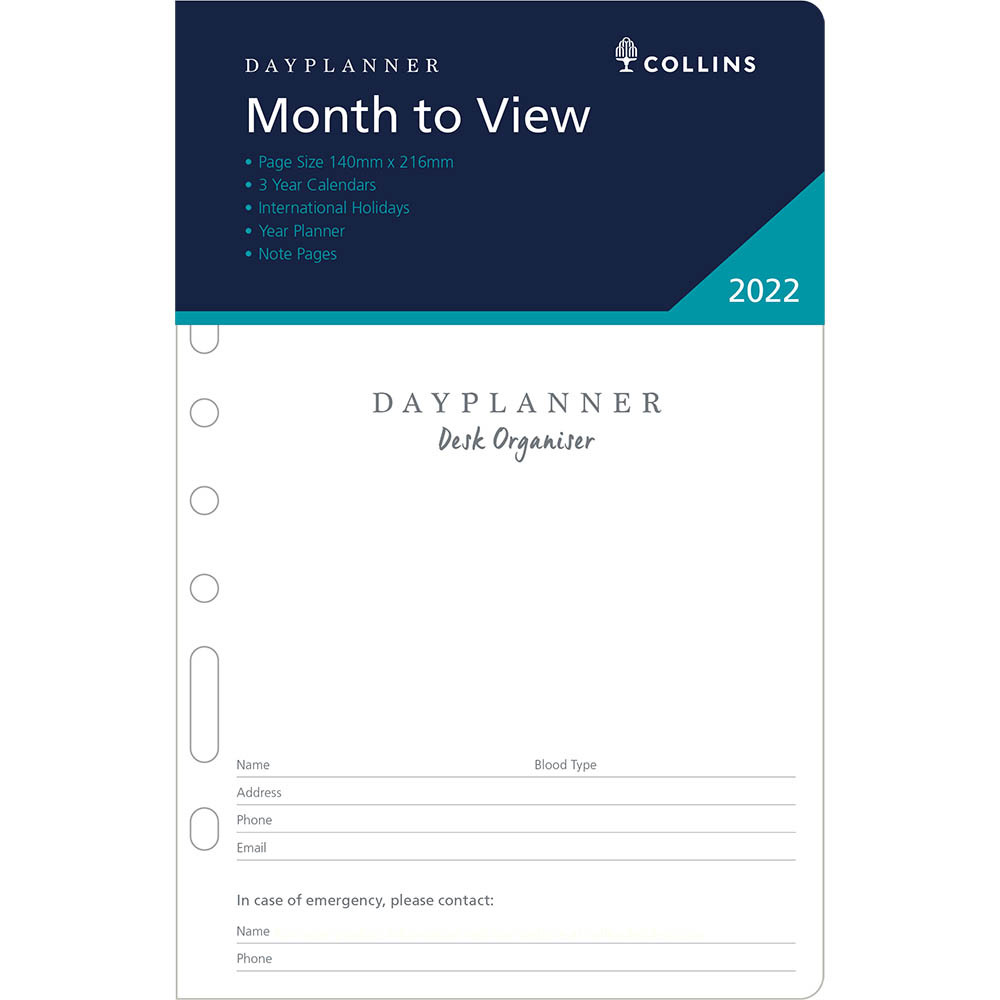 9 90 Dayplanner 2020 Dk1300 Desk Edition Organiser Refill