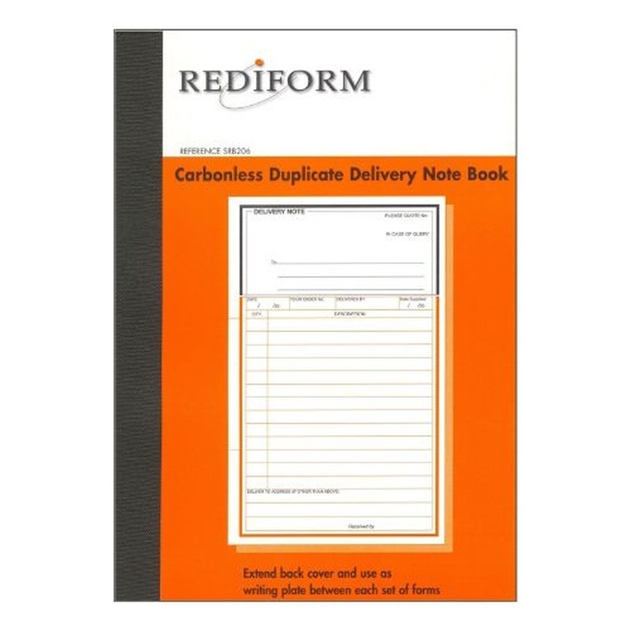 Rediform Duplicate delivery notebook carbonless 8x5 SRB206 pack 5