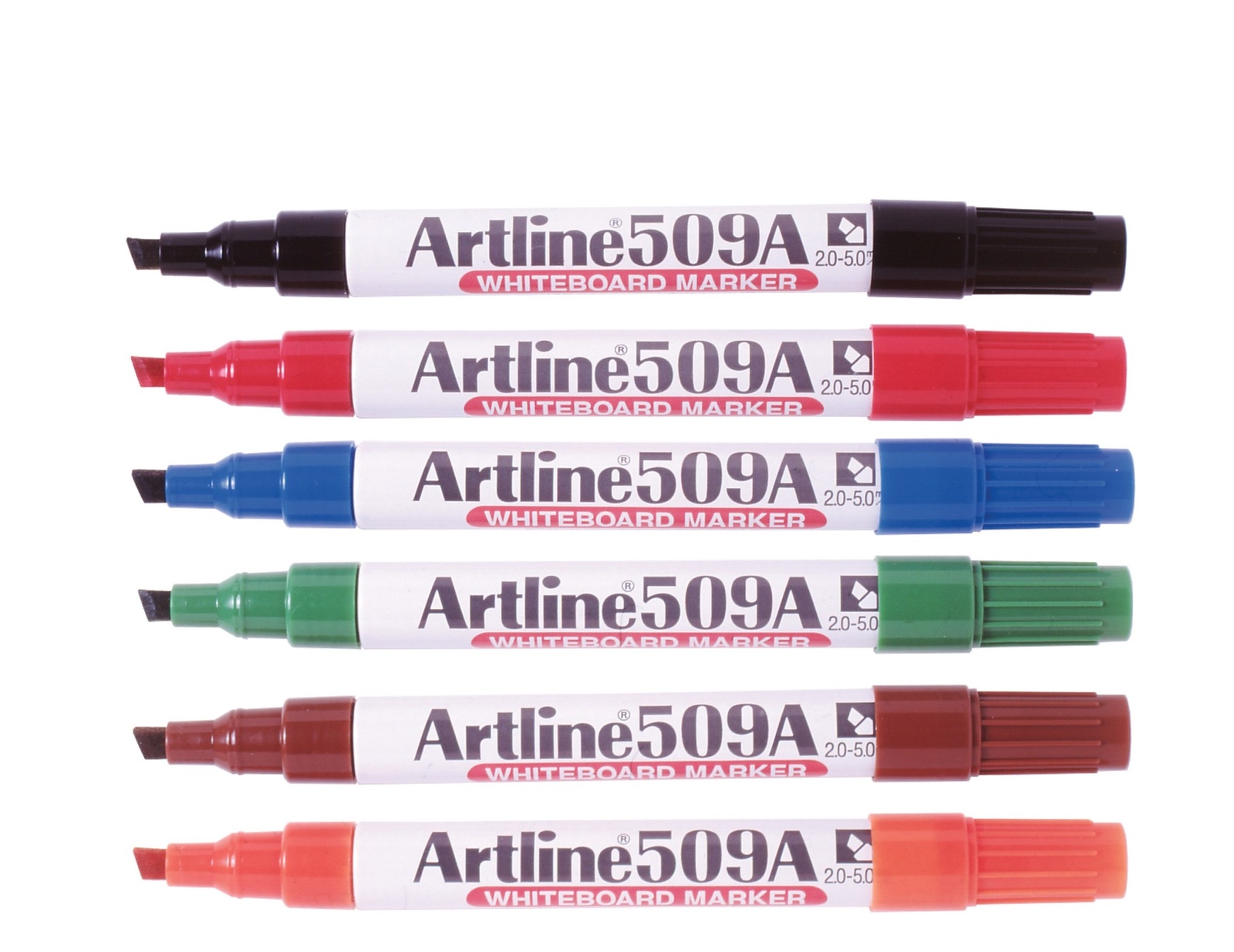 41.50 Artline 509A Assorted Box 12 Whiteboard Markers 509 Chisel Point