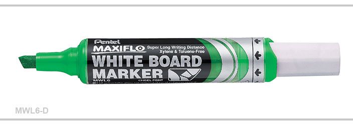 Pentel Maxiflo Whiteboard Markers - Bullet Tip - Assorted Colours (Pack of  4), YMWL5S-4