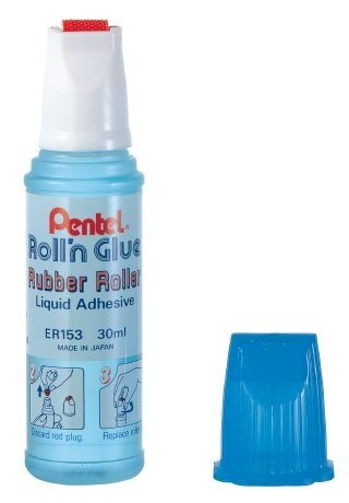 Glue Roll on Glue 30cc Blue Pentel ER153S - box 12