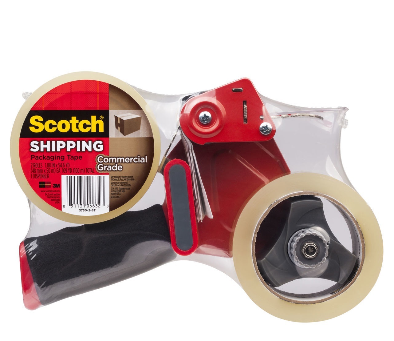 Premium Deluxe Quality Scotch Box Sealing Tape Dispenser H180 2 in 