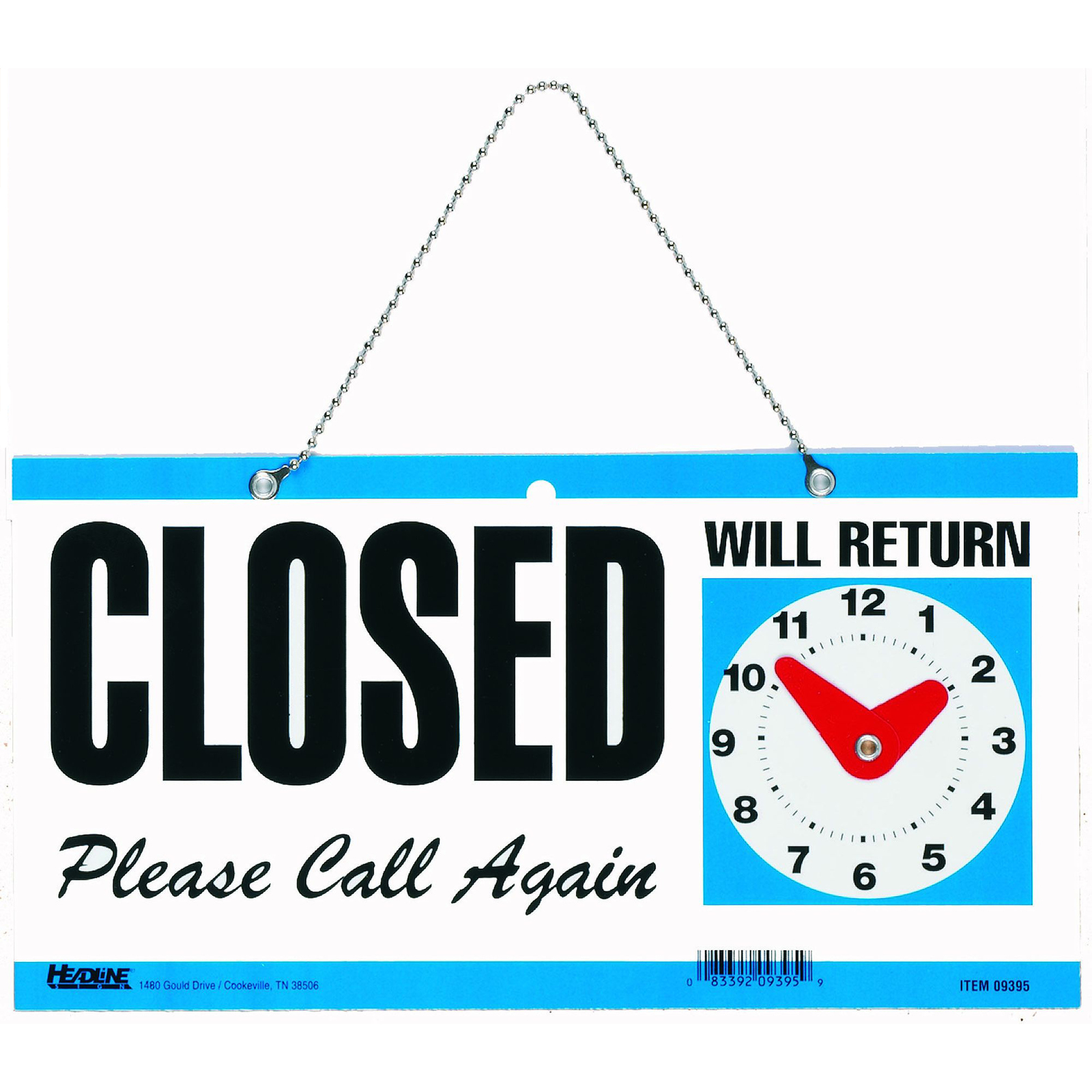 thumbnail interactive-video image 1 of Wennow 3-Pack Open/Closed Door Sign With Clock - 6 X 11.5 Inch Double-Sided Store Sign 1 of 2