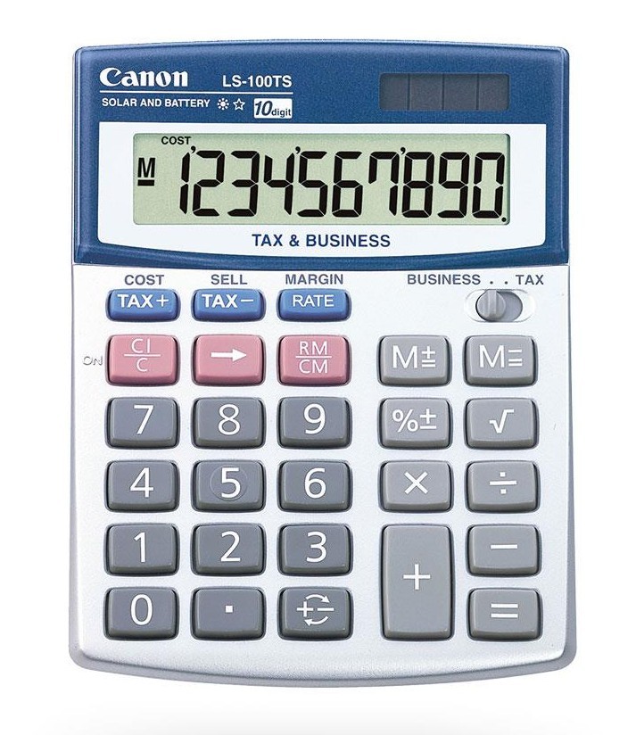 18 50 Calculator 10 Digit Canon Ls100ts Desk Top