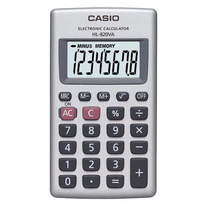  12 50 casio hl820 calculator 8 digit wallet case large display