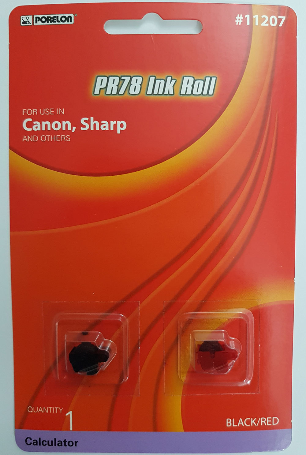 Ink Roller Sharp EA781bk PR78BR ink rollers Sharp pack 2, 1 red + 1