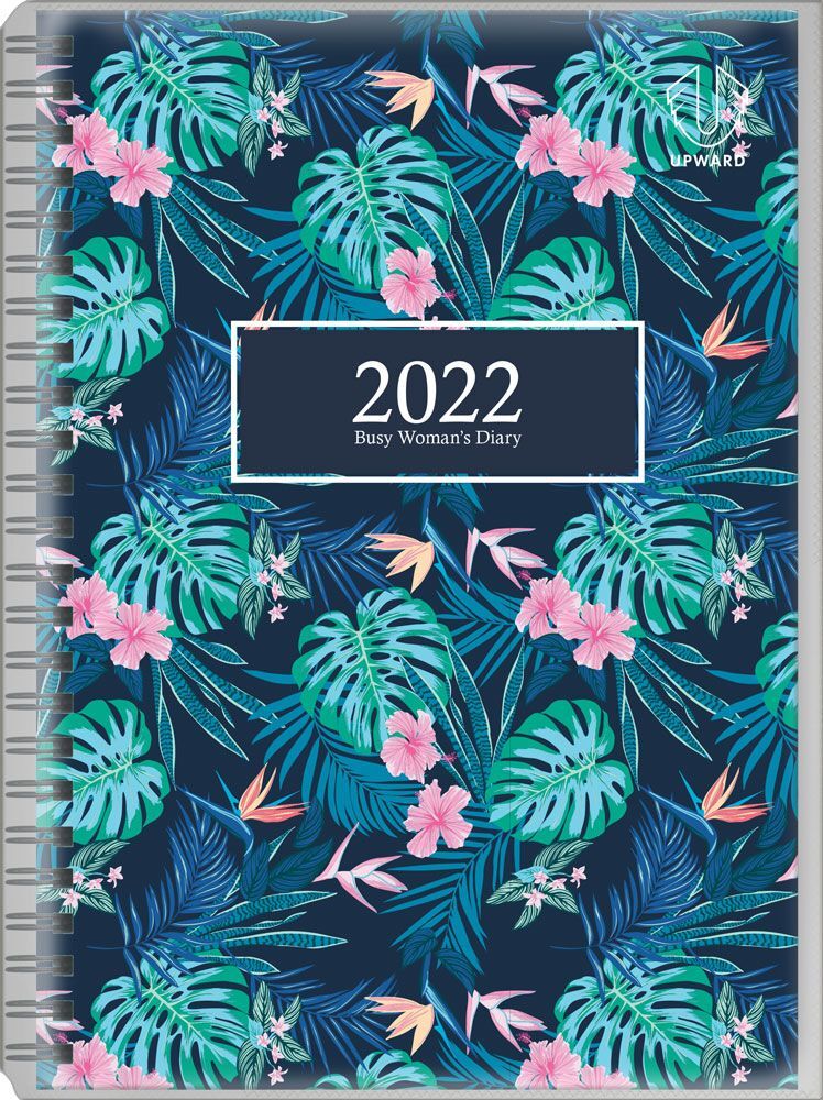 $11.20 Diary 2022 Diaries Upward 4404 A5 Busy Woman #283 Deep Tropical