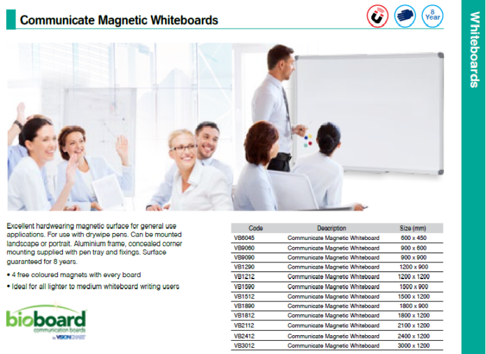 Communicate Magnetic Whiteboards - Scroll down to see more