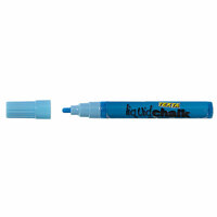 Chalk Marker Texta Liquid Dry Wipe 4.5mm Blue Card of 1 0387950 Bullet tipped