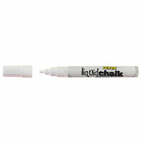 Chalk Marker Texta Liquid Dry Wipe 4.5mm White Card of 1 0387970 Bullet tipped