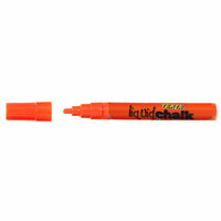 Chalk Marker Texta Liquid Dry Wipe 4.5mm Orange Card of 1 0387990 Bullet tipped