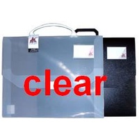 700A3 A3 size case lightweight and water resistant with handles and clip fasteners Clear Colby