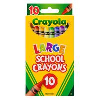 Crayon Crayola Large School Pack of 10 - #52 100A NON TOXIC  