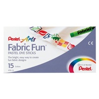 Fabric Dye Pentel Fun Dyeing Pastels PTS15 Box of 15 Sticks