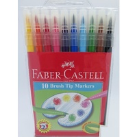Marker Faber Castell Brush Tip Assorted Wallet 10 5188BB10