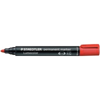 Markers Staedtler 352 Perm Red Bullet Tip Box 10 3522 Permanent