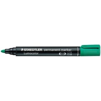 Markers Staedtler 352 Perm Green Bullet Tip Box 10 3525 Permanent 352-5