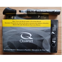 Whiteboard Marker Quartet Dry Erase Chisel Point Black Box 4