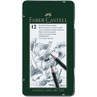 Pencil Faber Castell Graphic 9000 Tin of 12