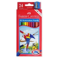 Coloured Pencil Watercolour Faber Red range 114454 - pack 24 