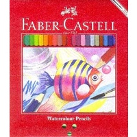 Coloured Pencil Watercolour Faber full length 17cm 114454 - pack 48 