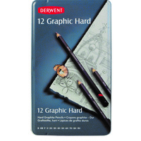 Derwent Pencil Graphic Technical Hard B to 9H Tin 12