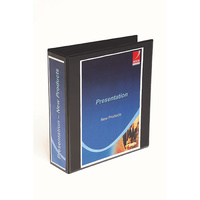 Lever Arch Binder A4 Insertable Marbig Black 70mm #6405002