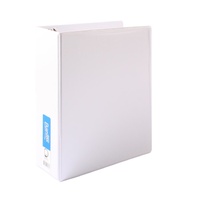 Binder Clearview Insertable A4 3 Ring D 65mm Bantex White 2736 307
