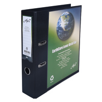 Lever Arch Binder A4 Earthcare Insert Cover Black IB813LABK Cumberland * Clear insert sleeve on the front, back and spine 