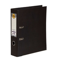 Lever Arch Binder A4 PE Black 6601002 Marbig Linen finish