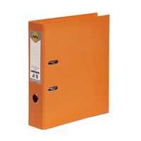 Lever Arch Binder A4 PE Orange 6601006 Marbig Linen finish