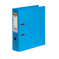 Lever Arch Binder A4 PE Sky Blue 6601017 Marbig Linen finish