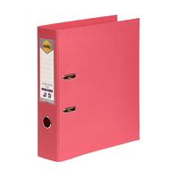 Lever Arch Binder A4 PE Coral 6601029 Marbig Linen finish