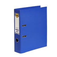 Lever Arch Binder A4 PE Royal Blue 6601031 Marbig Linen finish