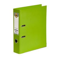 Lever Arch Binder A4 PE Lime 6601032 Marbig Linen finish