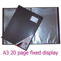 Display Book A3 20 Pocket Fixed 259A3 black 