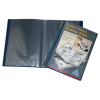 Display Book Colby A4 245A  10 Pocket Insert Cover Navy Blue