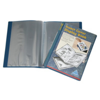 Display Book Colby A4 245A  20 Pocket Insert Cover Navy Blue