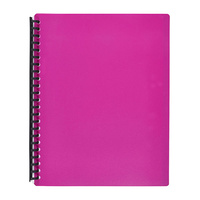 Display Book  A4 20 Marbig Pocket 2007009 Pink