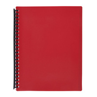 Display Book  A4 40 pocket Marbig Red Refillable 2007403