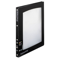 Display Book Insert Cover A4 20 Pocket Insert Black Colourhide Refillable With Frame 2003302J