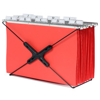 Desktop Filer Arnos Red E210 Suspension File Rack Compact Eco Tidy Wire X File