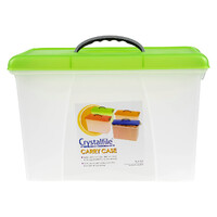 Suspension file Carry Case Lime Lid Clear Base 8007804 18 litre capacity Crystalfile summer Colours