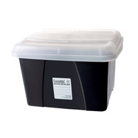 Suspension Filing Box Porta Black Clear Lid 8008410 no files