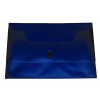 Document Wallet FC velcro Colby Polyprop P327F Purple Foolscap copy safe